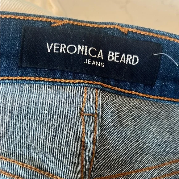 Veronica Beard Beverly Blue boot Leg loafer Jeans - Picture 6 of 7